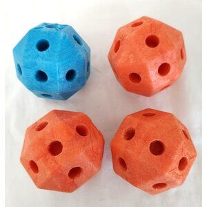 Discovery Kids Construction Fort Playhouse Connector Balls Set of 4 Orange Blue